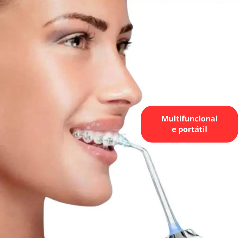 ClearJet Irrigador Bucal – Limpeza Profunda para o seu Sorriso -