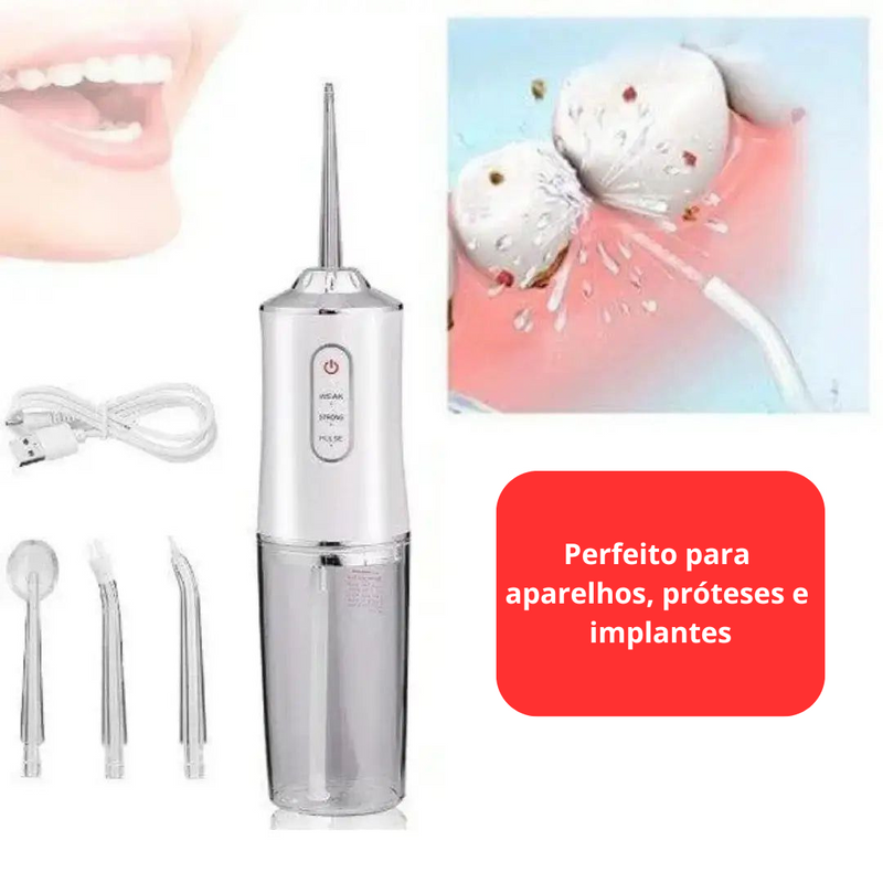 ClearJet Irrigador Bucal – Limpeza Profunda para o seu Sorriso -