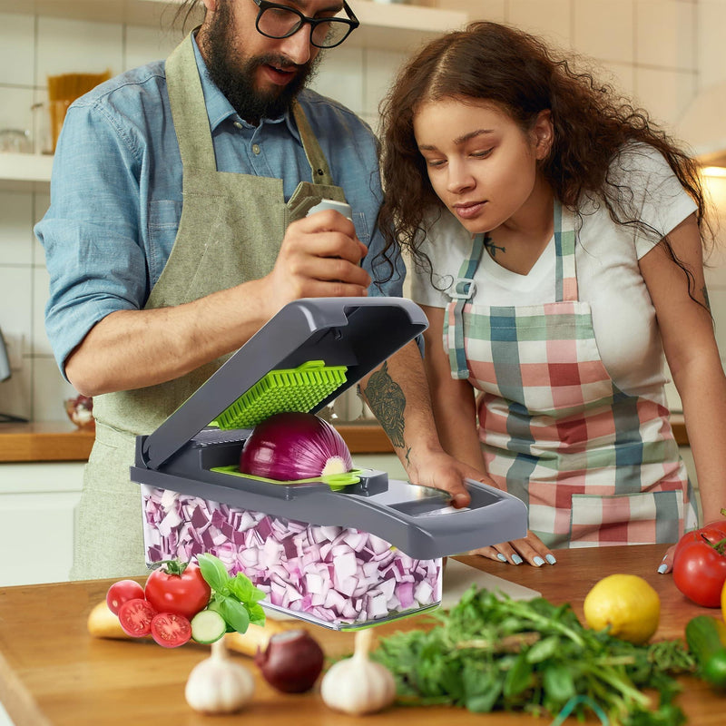 Cortador e Fatiador Multifuncional 12 em 1  Para Frutas e Legumes [ MEGA PROMOÇÃO]