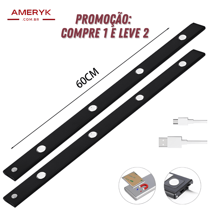 Compre 1 e Leve 2 - Luminária Slim Recarregável