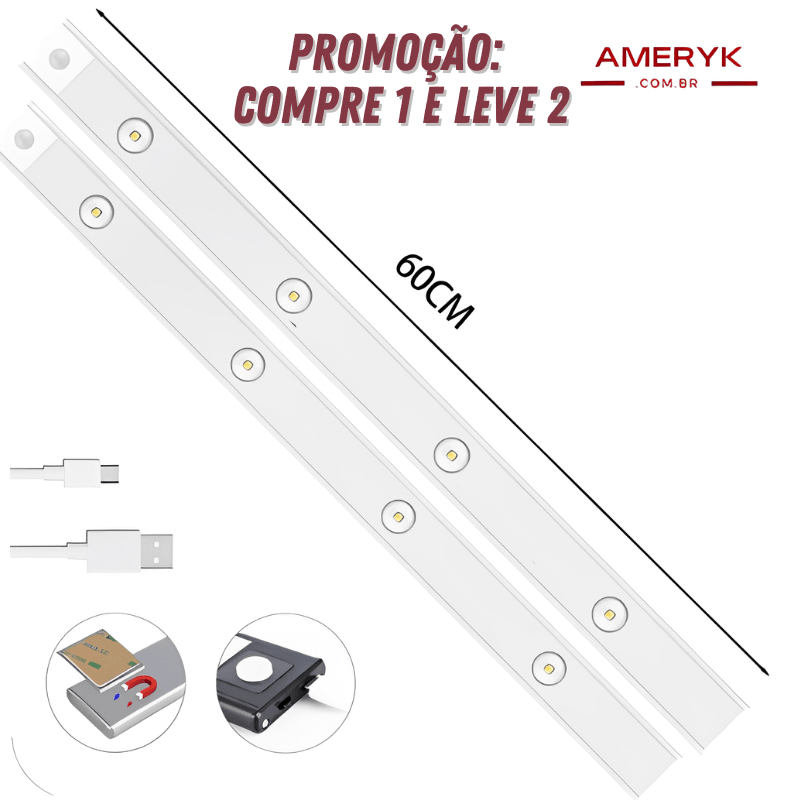 Compre 1 e Leve 2 - Luminária Slim Recarregável