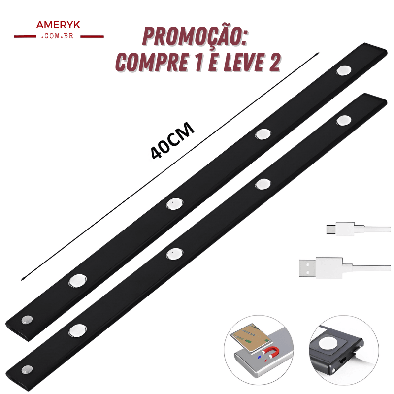 Compre 1 e Leve 2 - Luminária Slim Recarregável