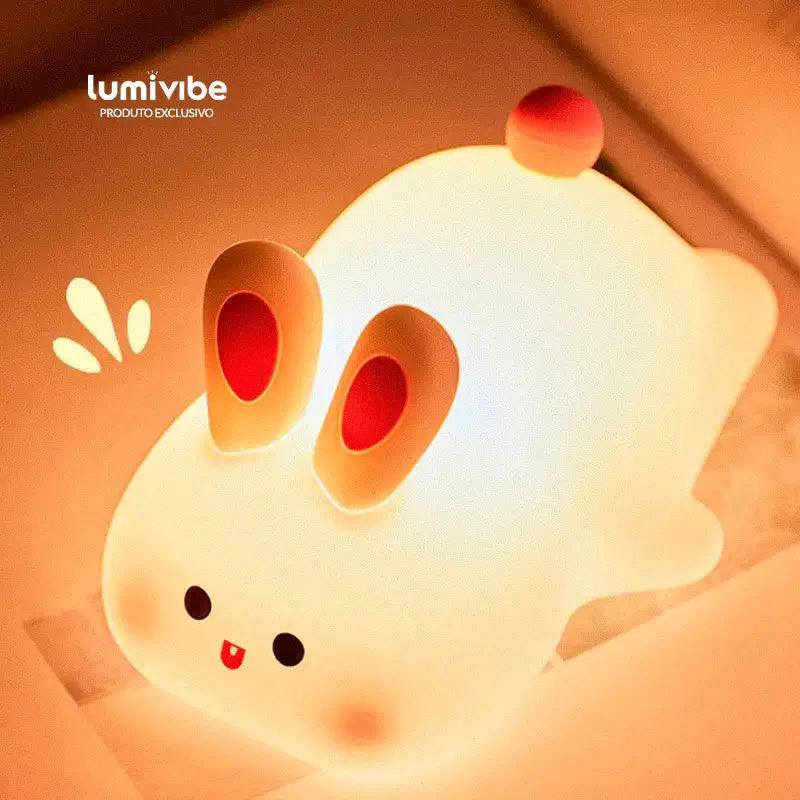 Luminária LED - Luz noturna de silicone com animais fofos
