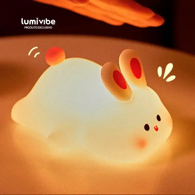 Luminária LED - Luz noturna de silicone com animais fofos