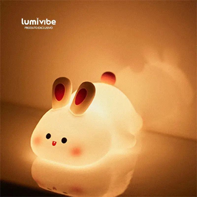 Luminária LED - Luz noturna de silicone com animais fofos