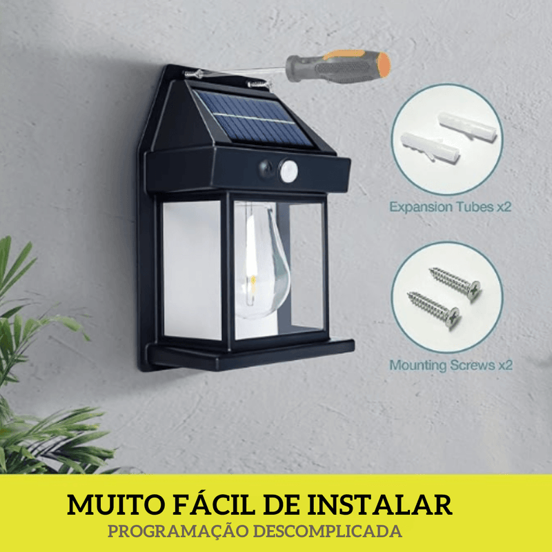 Luminária Solar Decorativa + Frete Grátis