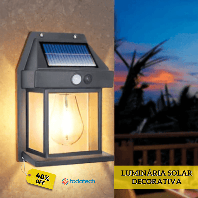 Luminária Solar Decorativa + Frete Grátis