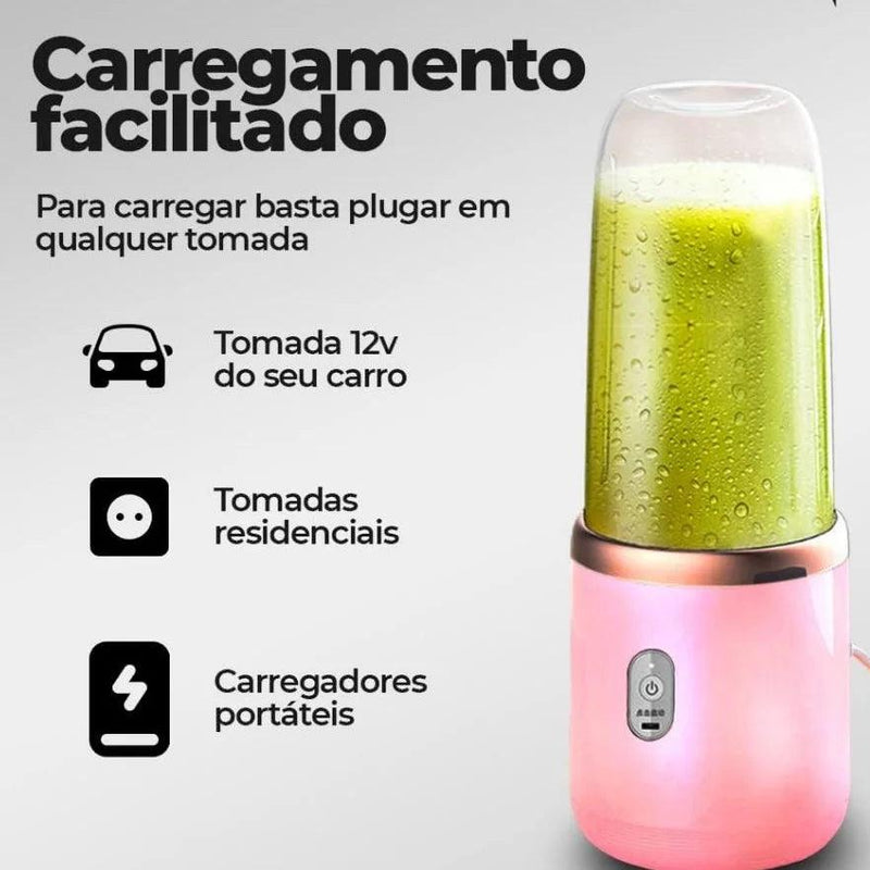 Mini Liquidificador Portátil Sem Fio